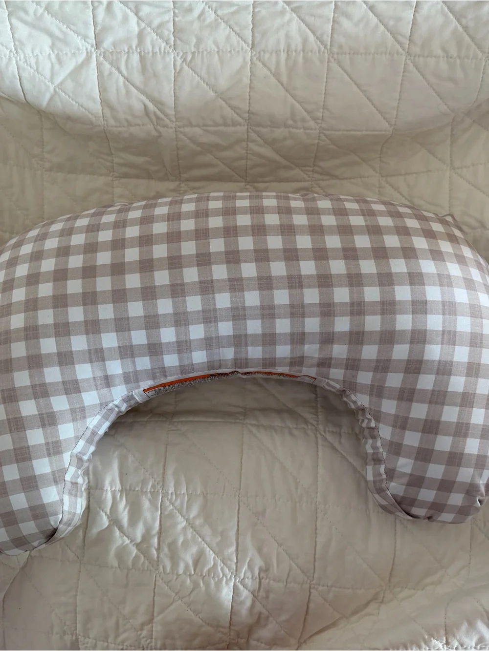 Boppy Momkind Gingham Nursing Pillow